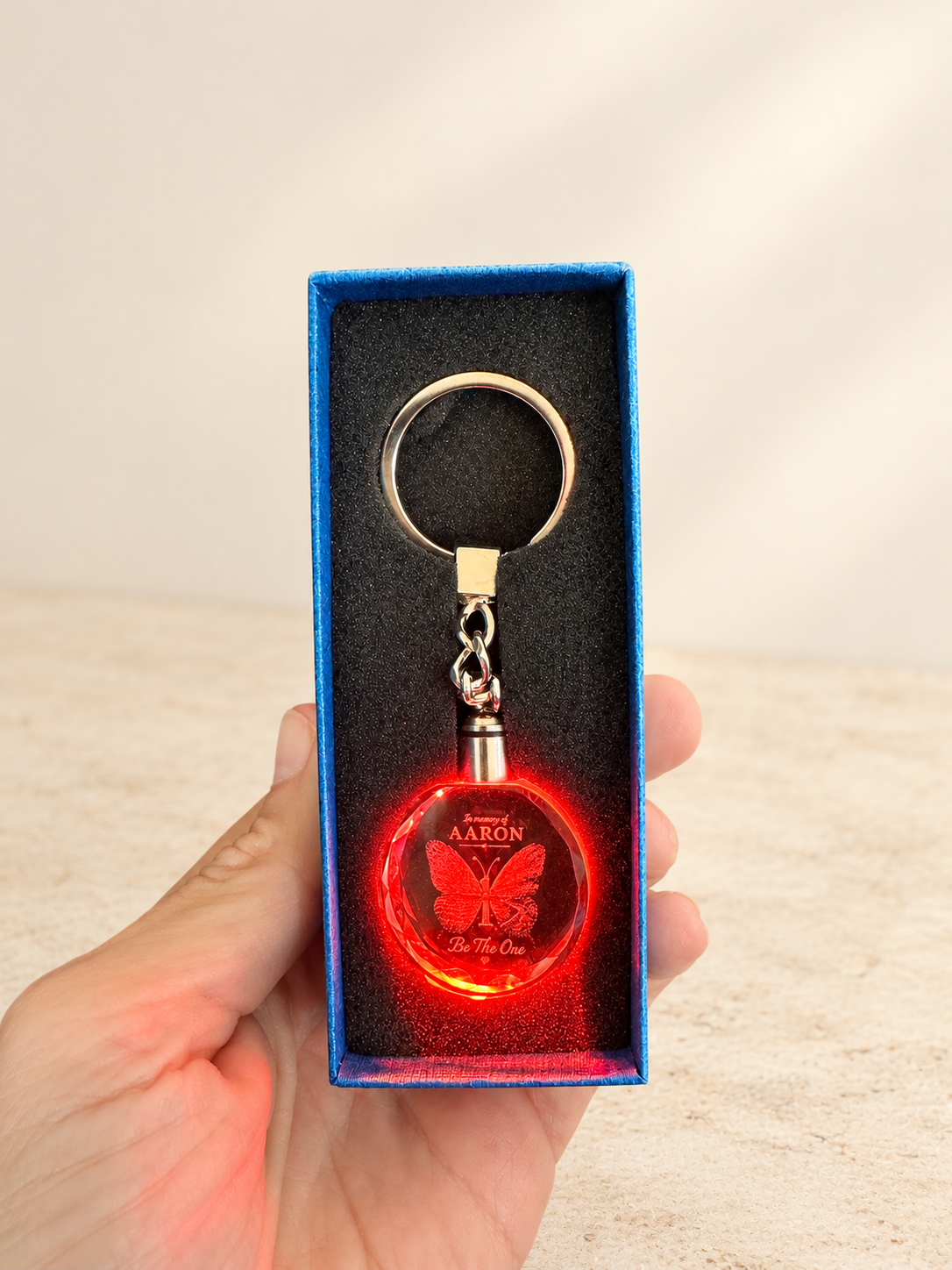 Crystal Light Up Keychain
