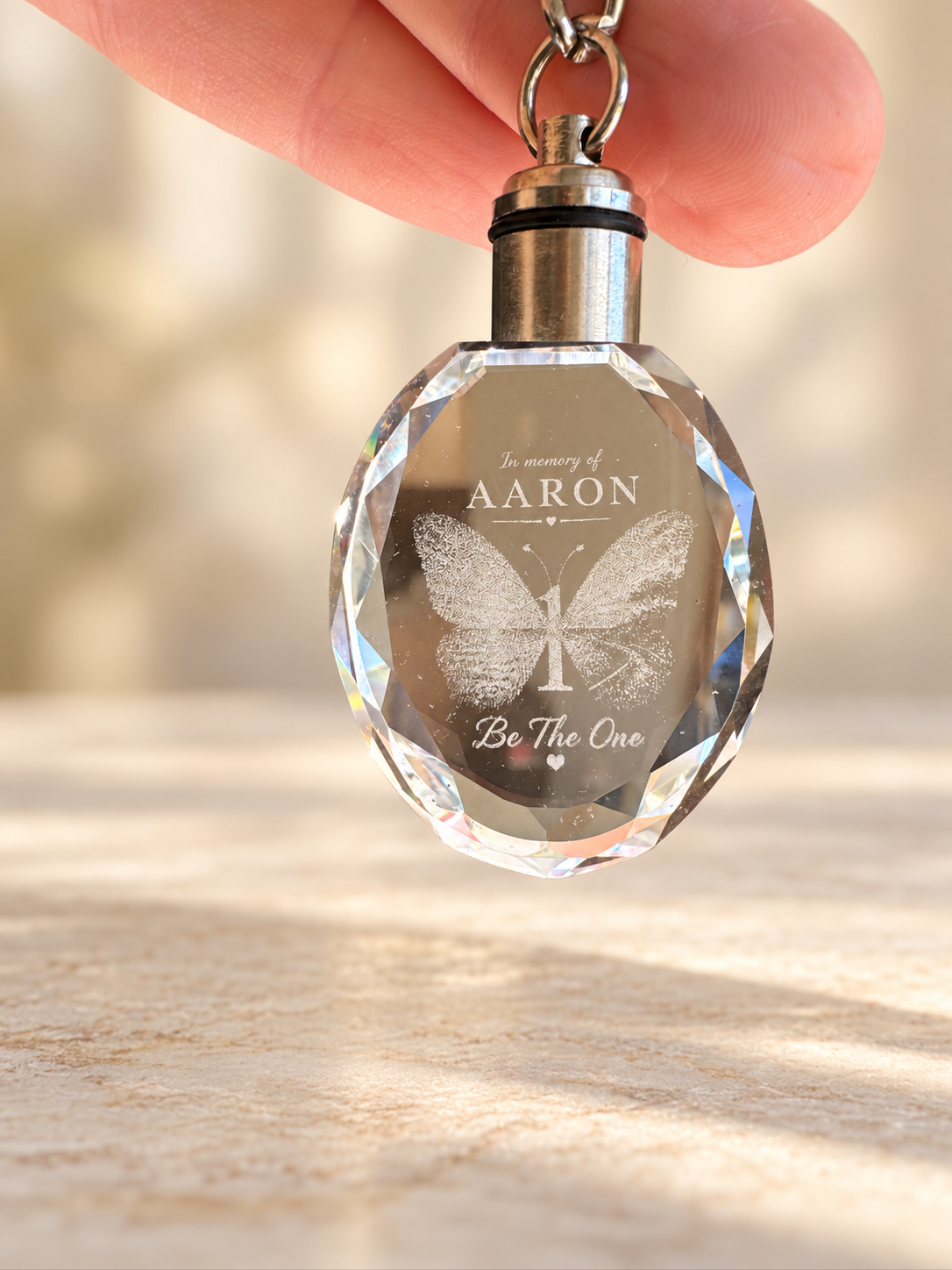 Crystal Light Up Keychain
