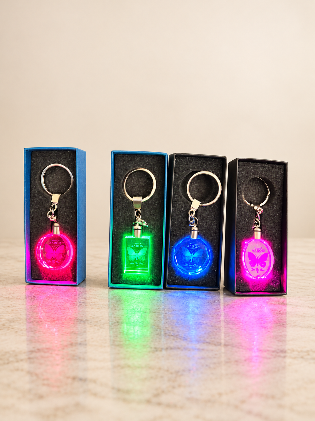 Crystal Light Up Keychain
